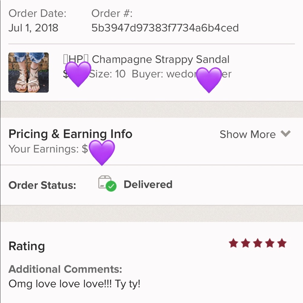 HP Champagne Strappy Sandal - Picture 2 of 5
